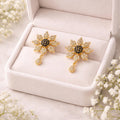 Artificial Zircon Earring - Black